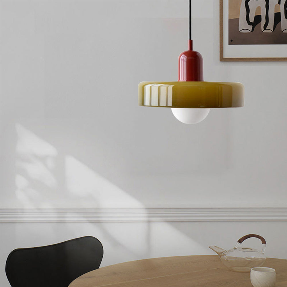 Leandro Bauhaus-Inspired Glass Pendant Light