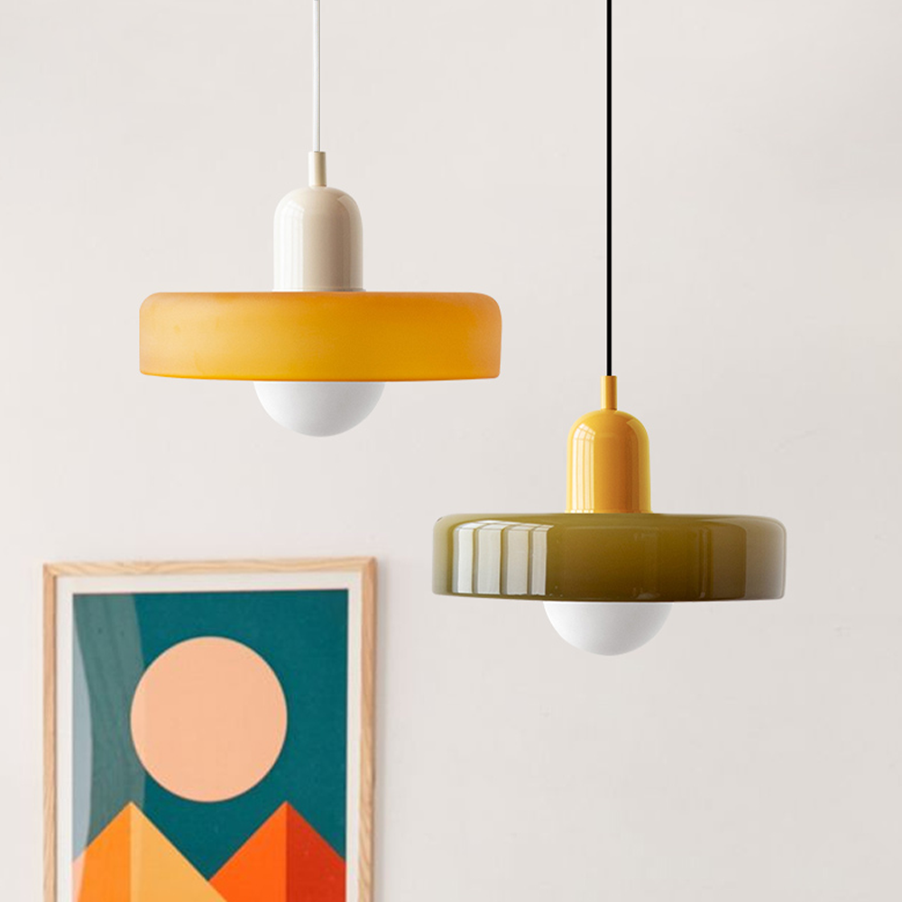 Leandro Bauhaus-Inspired Glass Pendant Light