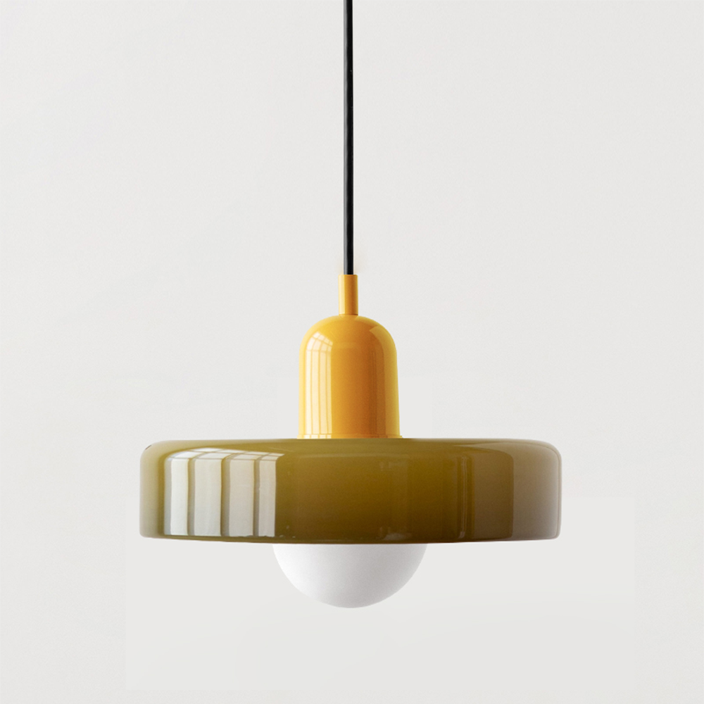 Leandro Bauhaus-Inspired Glass Pendant Light