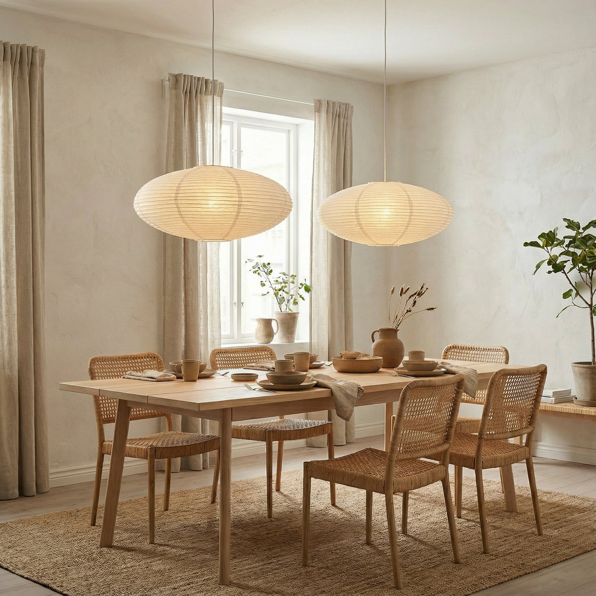 Wabi Sabi Paper Pendant Light