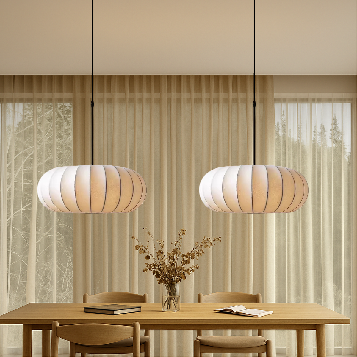 Verona Silk Hanging Light