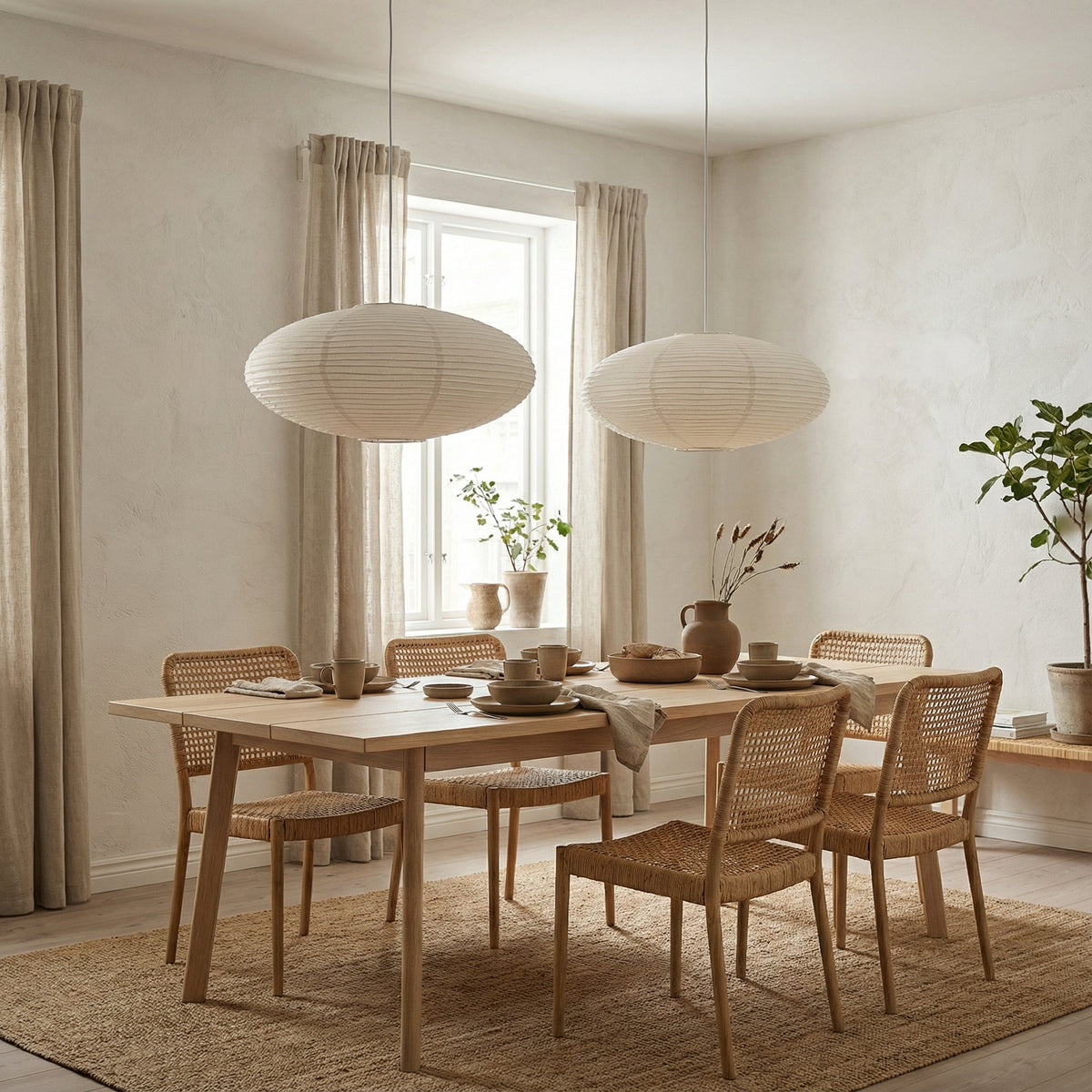 Wabi Sabi Paper Pendant Light