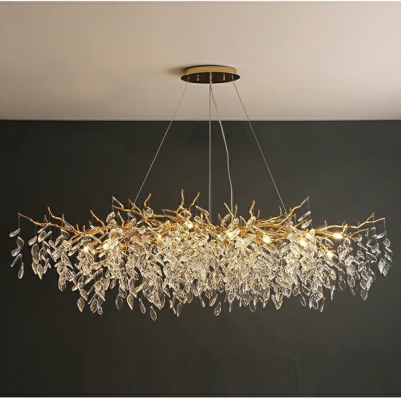 French-Style Glass Chandelier