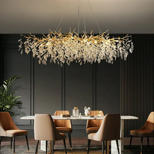 French-Style Glass Chandelier
