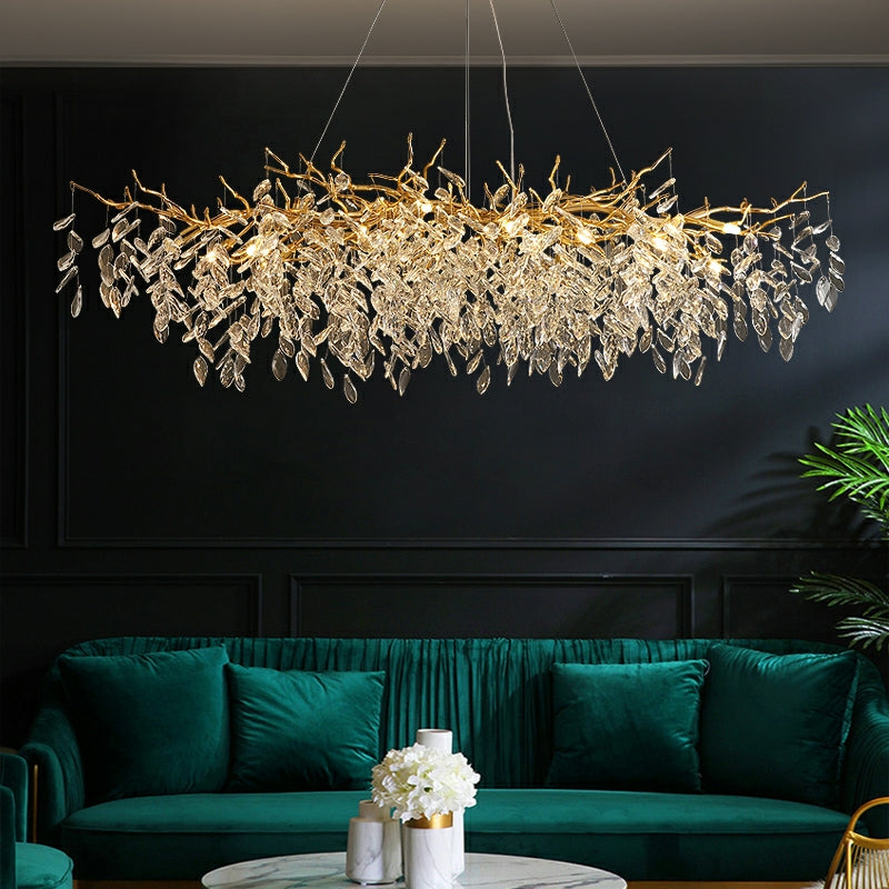 French-Style Glass Chandelier