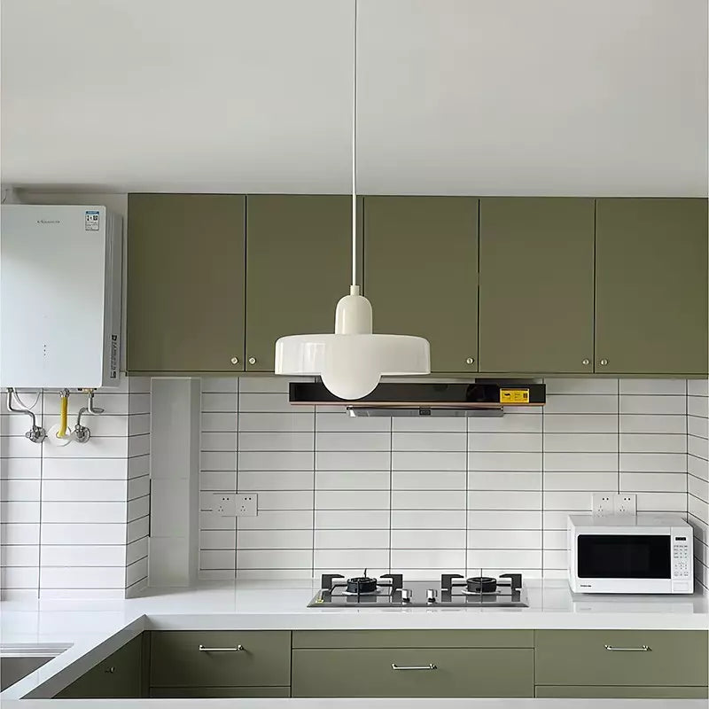 Vibrant Bauhaus-Inspired Glass Pendant Light