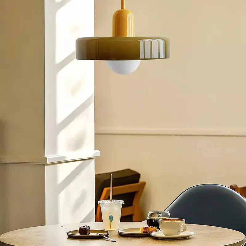 Leandro Bauhaus-Inspired Glass Pendant Light