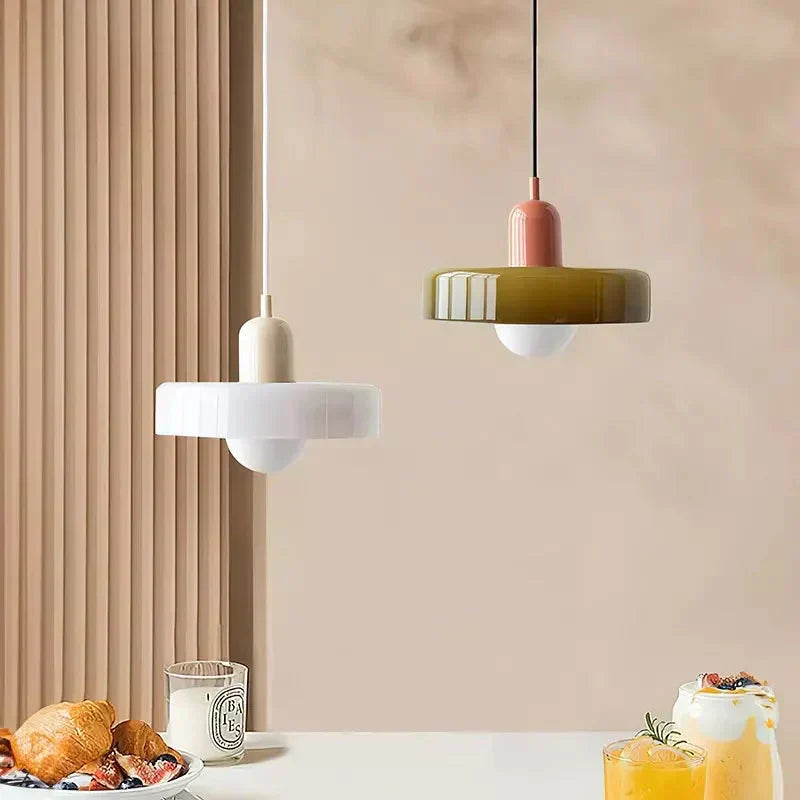 Leandro Bauhaus-Inspired Glass Pendant Light