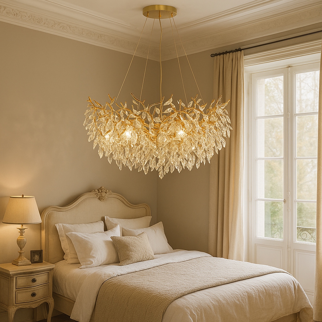 Elegant Round Crystal Pendant Light
