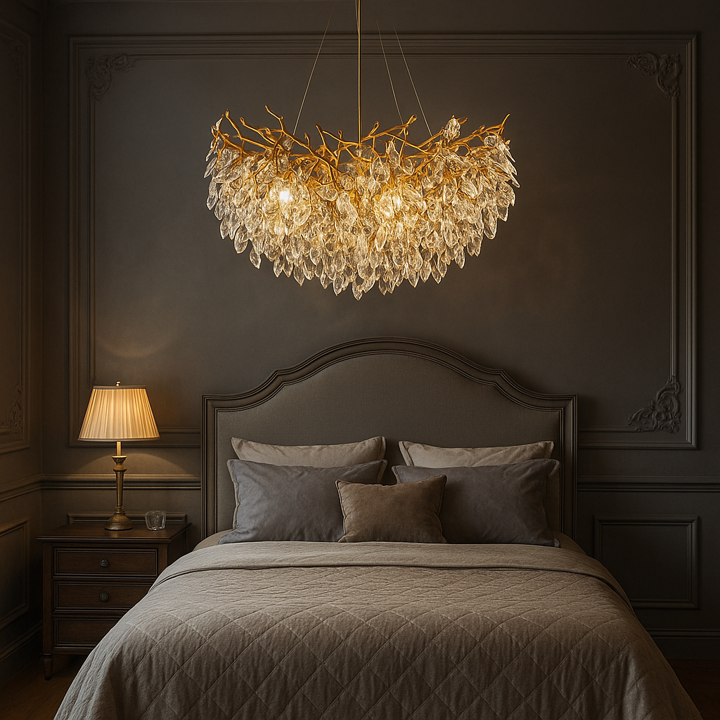 Elegant Round Crystal Pendant Light
