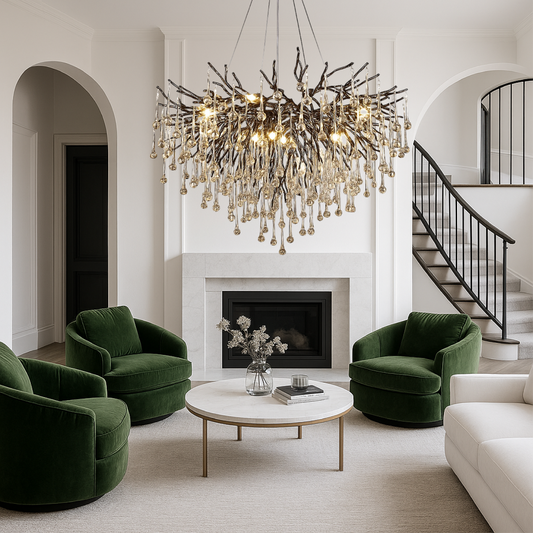 Elegant Black Raindrop Pendant Light