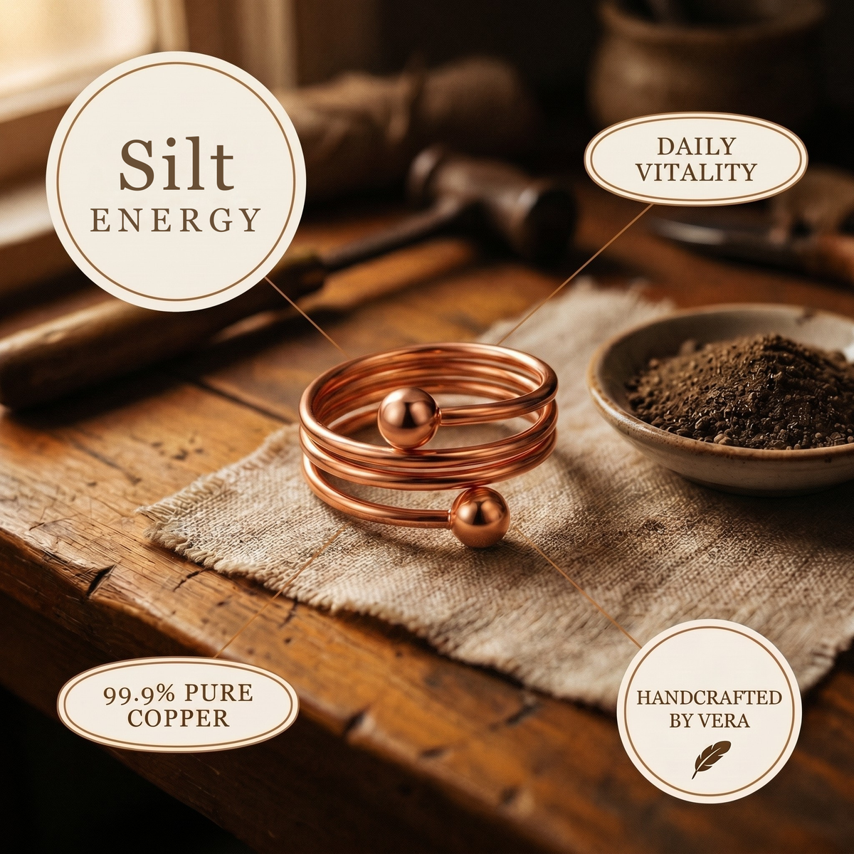 Harris' Silt Copper Ring