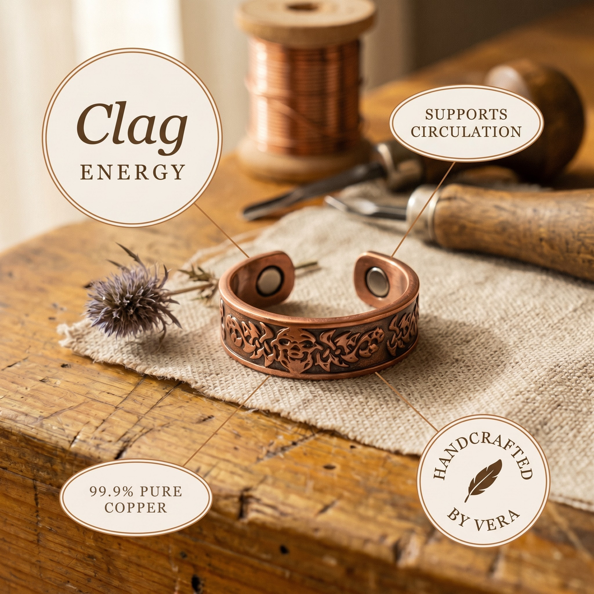 Harris' Clag Copper Ring