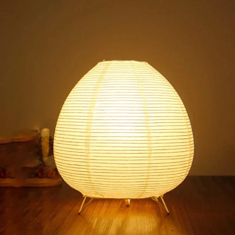 Luna Japanese Washi Paper LED Lantern
