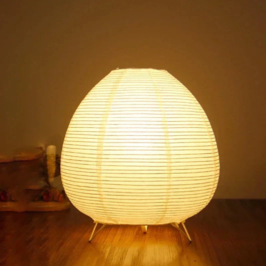 Luna Japanese Washi Paper LED Lantern