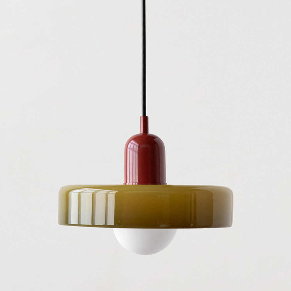 Leandro Bauhaus-Inspired Glass Pendant Light