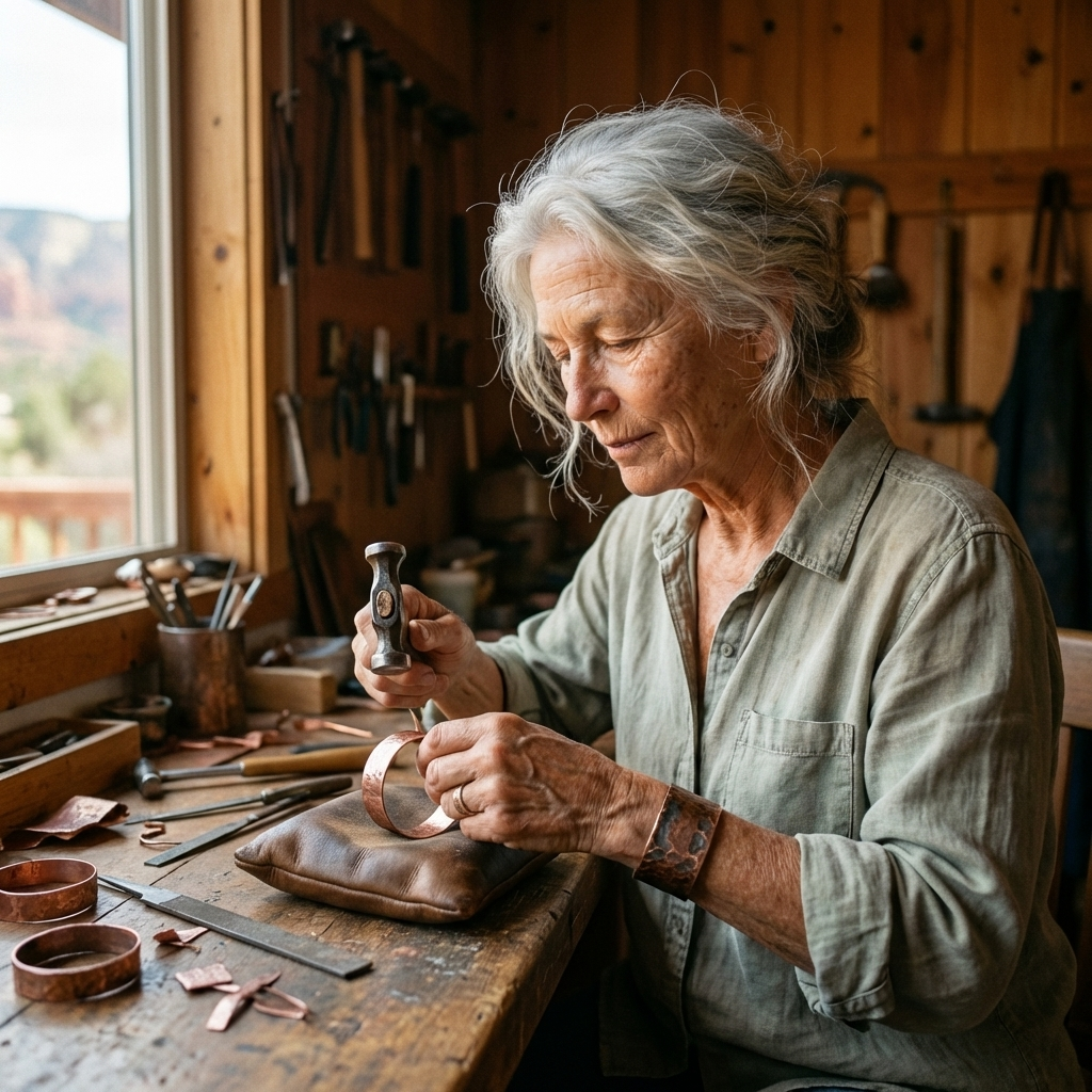 Harris' Burr Copper Ring