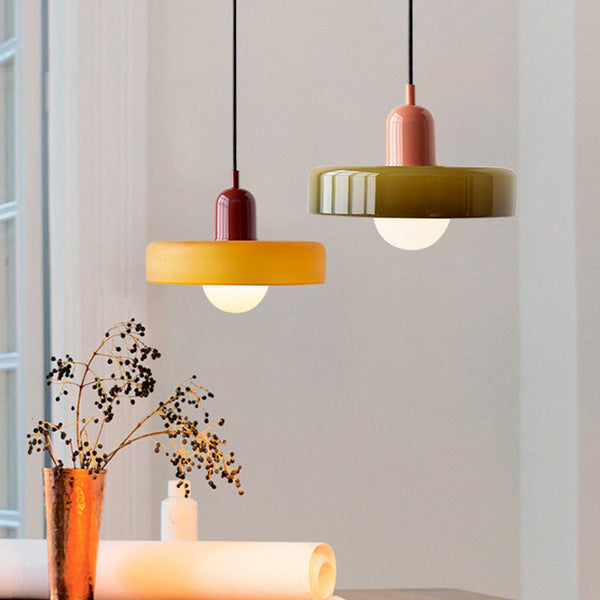 Leandro Bauhaus-Inspired Glass Pendant Light