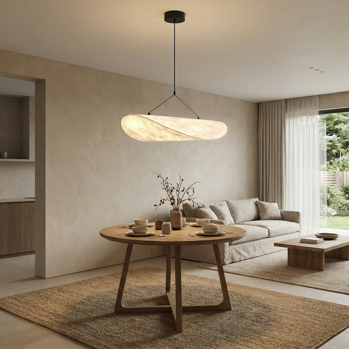Japandi-Inspired Pendant Light