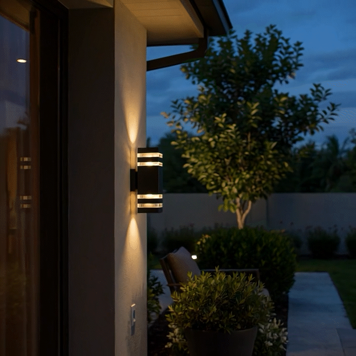 Dual-Function Outdoor Wall Light