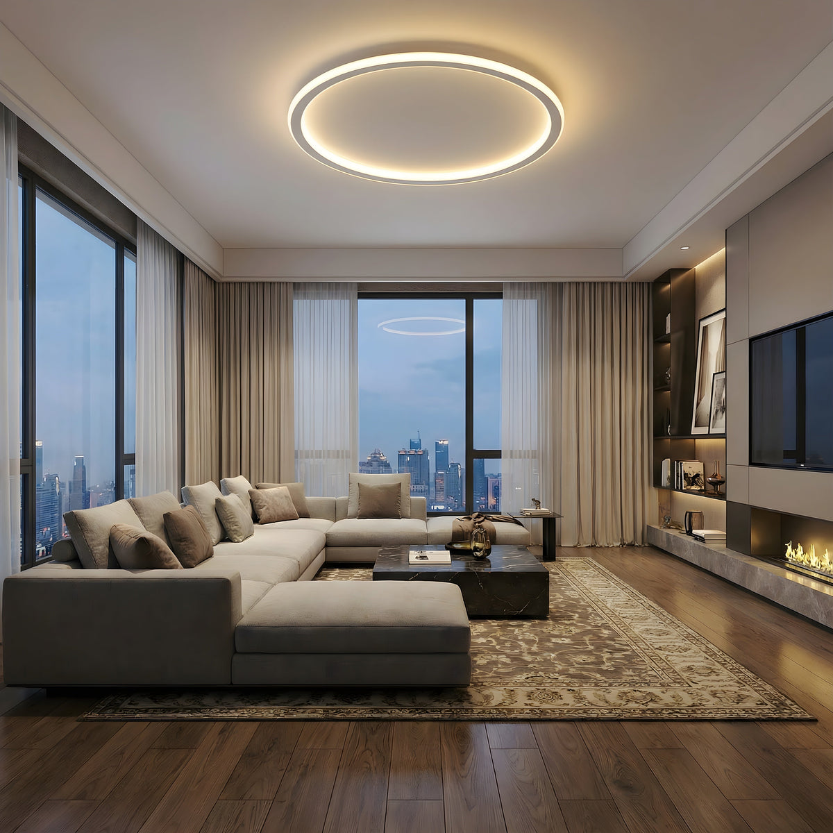 Mysaglobe Scandinavian Circular Ceiling Light
