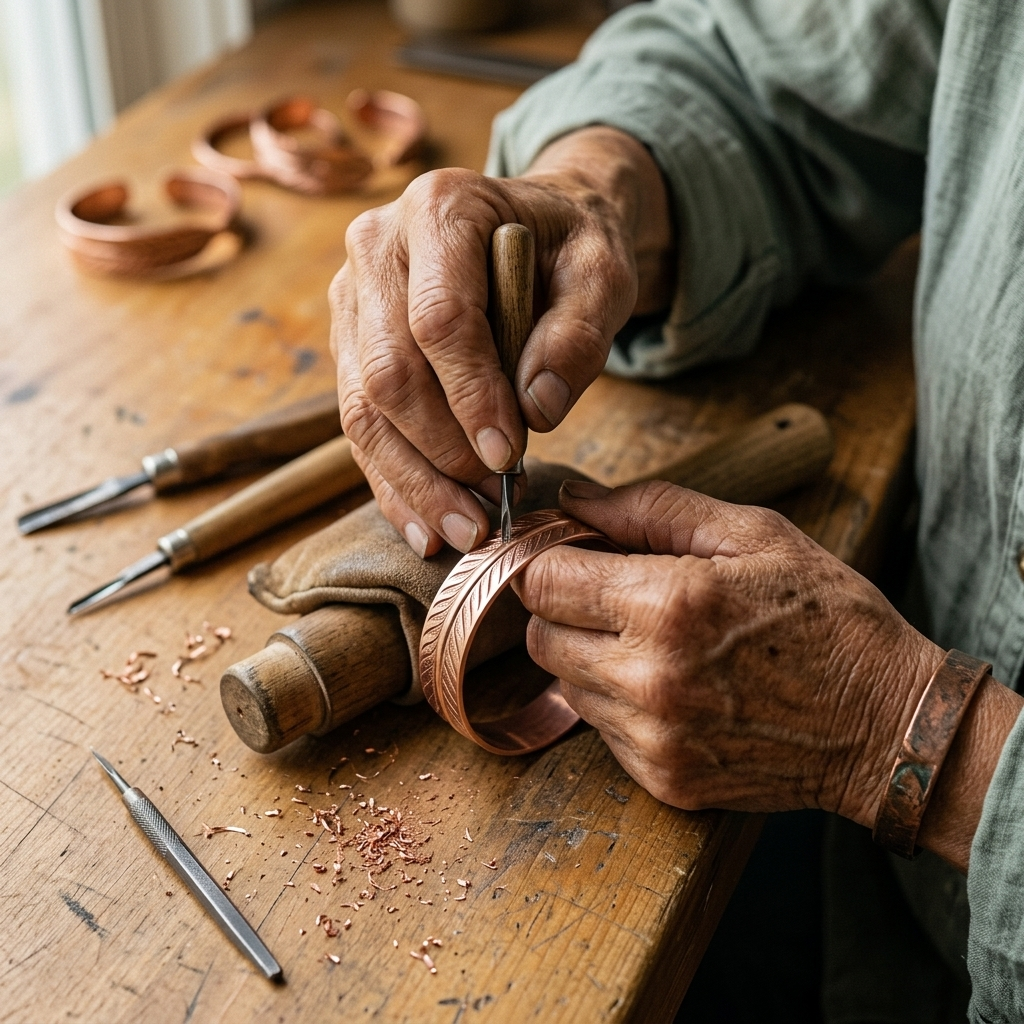 Harris' Root Copper Bracelet
