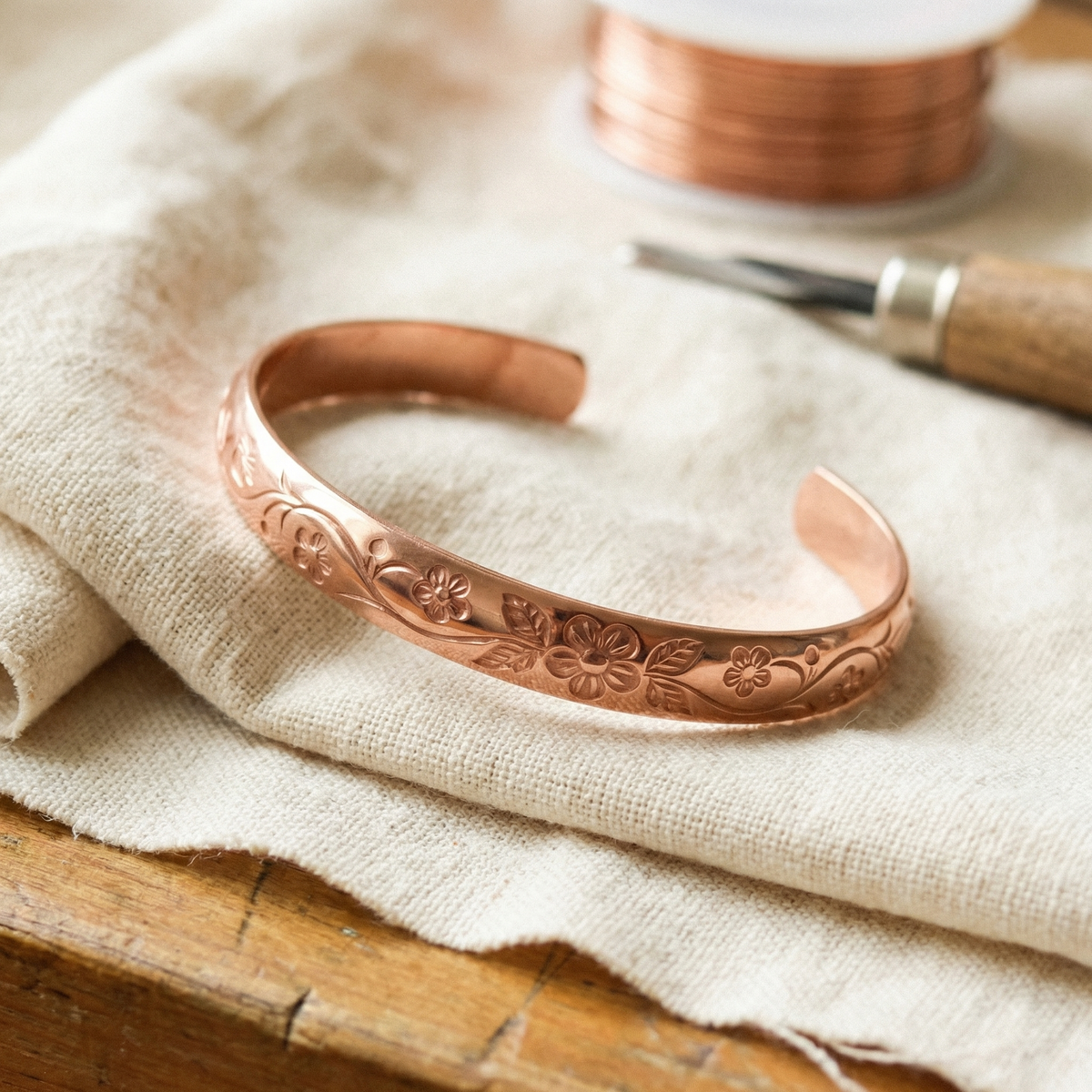 Harris' Bloom Copper Bracelet