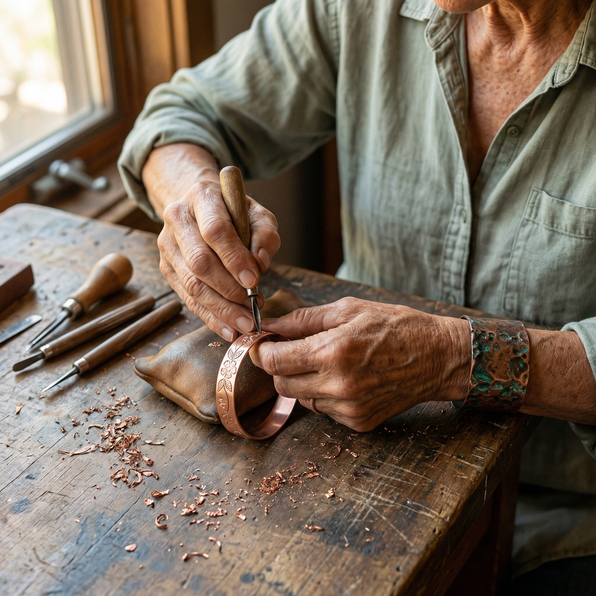 Harris' Bloom Copper Bracelet