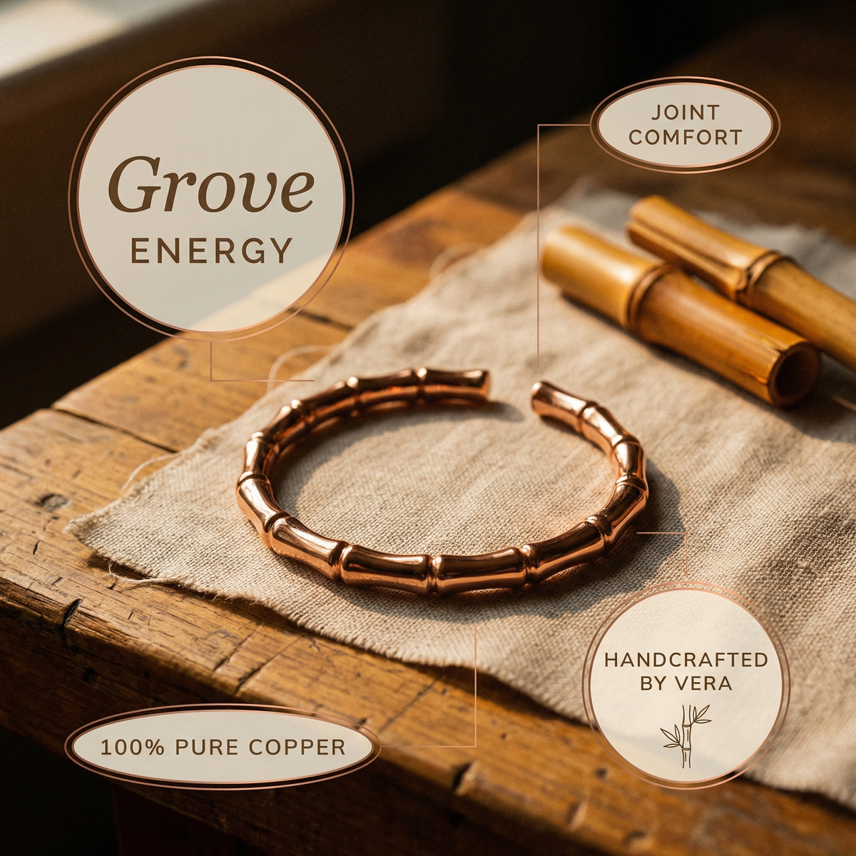 Harris' Grove Copper Bracelet