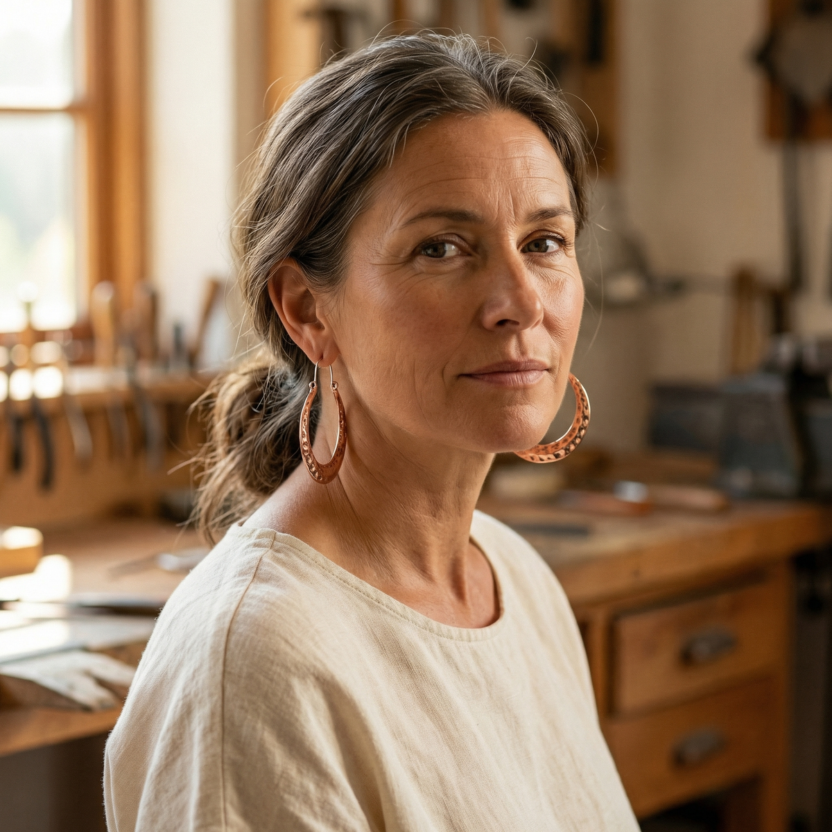 Harris' Ember Copper Earrings