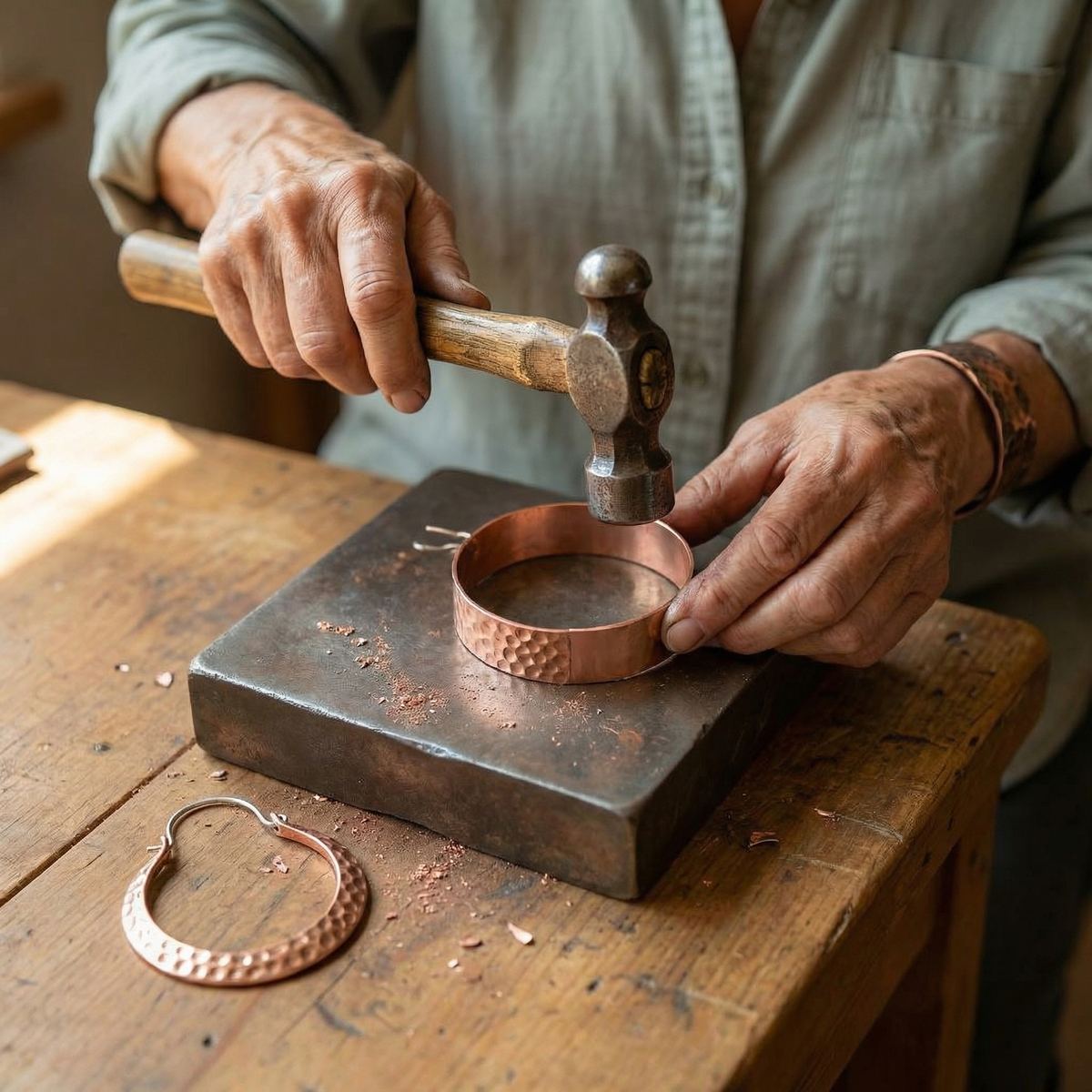 Harris' Ember Copper Earrings