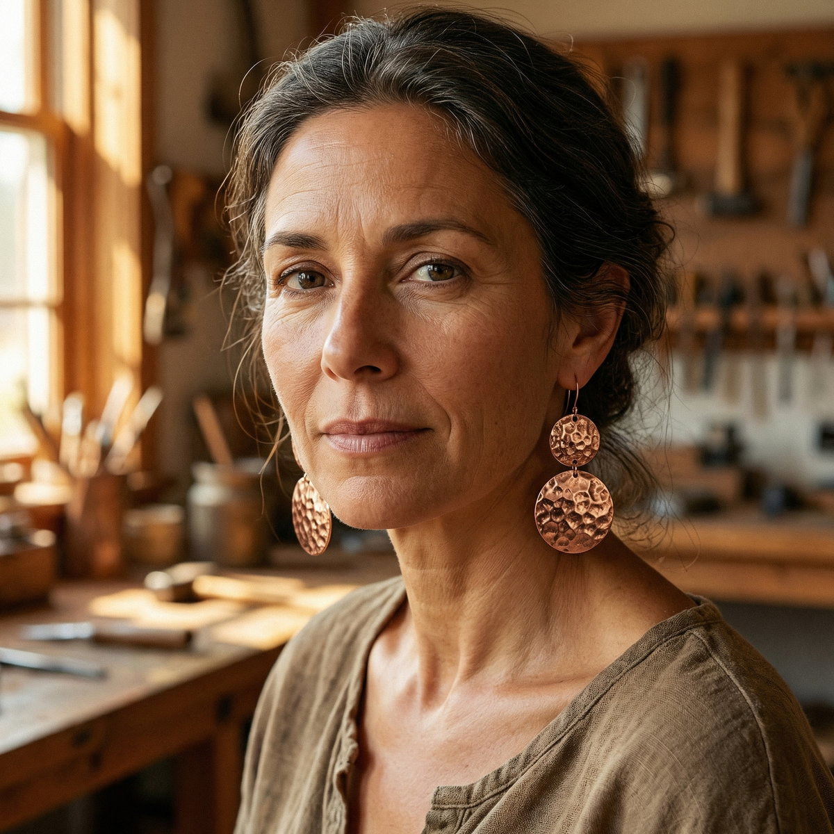 Harris' Solstice Copper Earrings