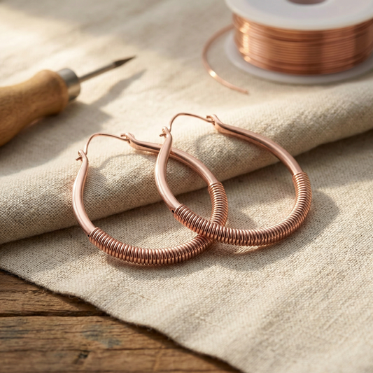 Harris' Creek Copper Earrings