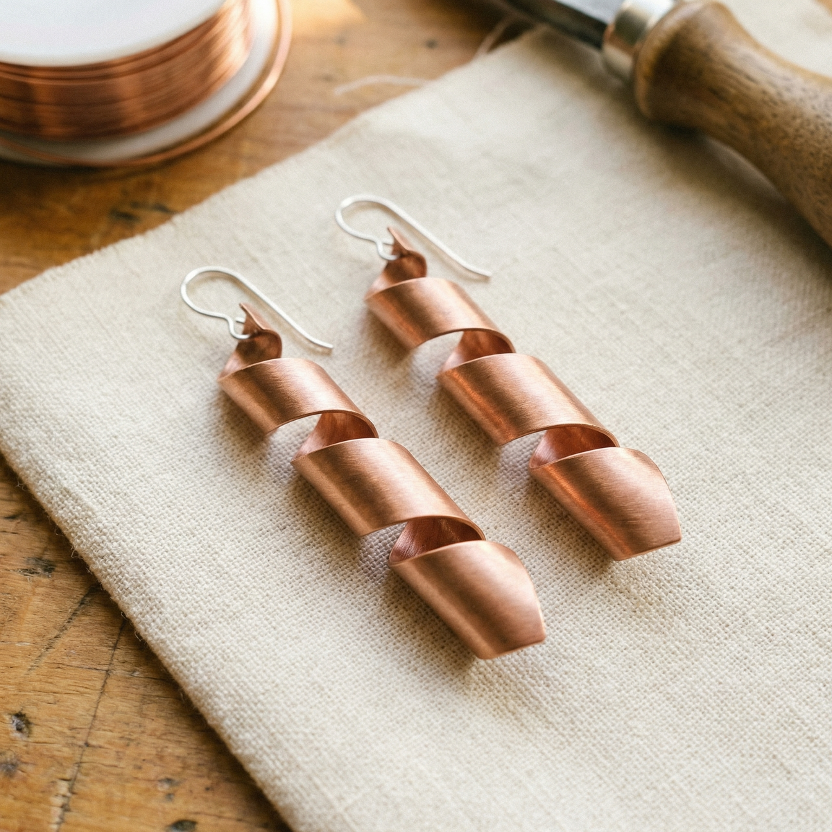 Harris' Dusk Copper Earrings