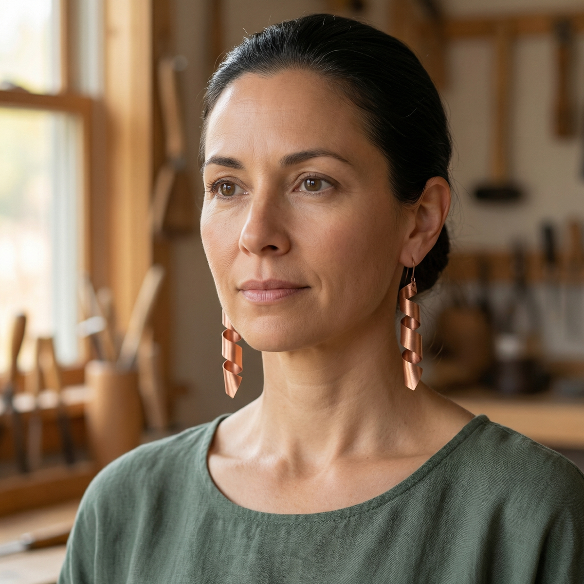 Harris' Dusk Copper Earrings