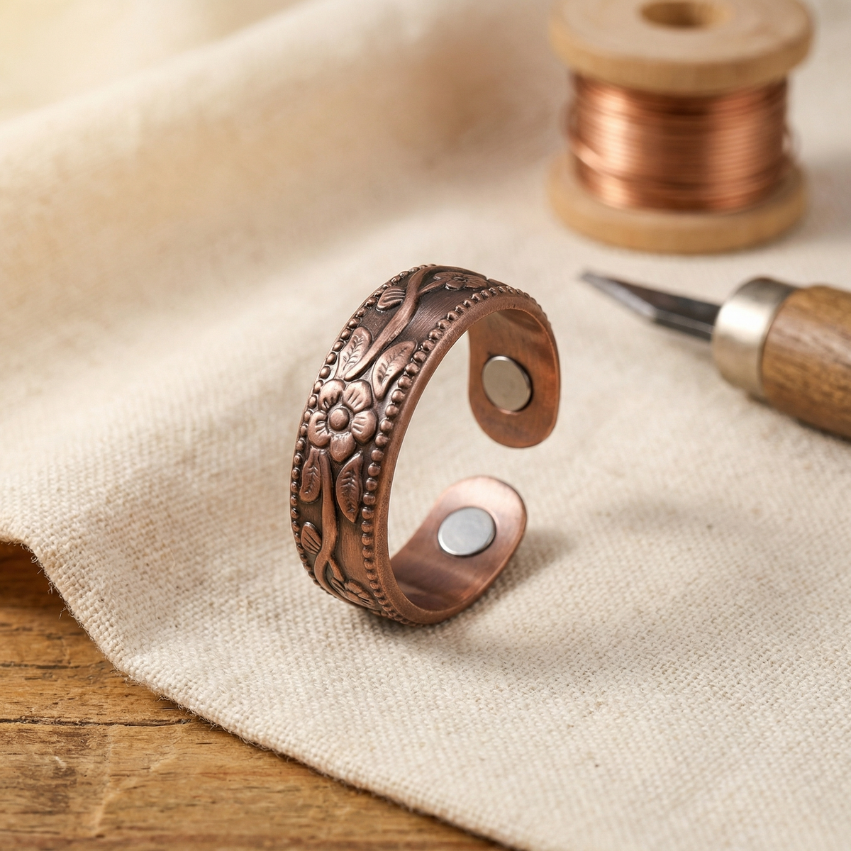 Harris' Petal Copper Ring