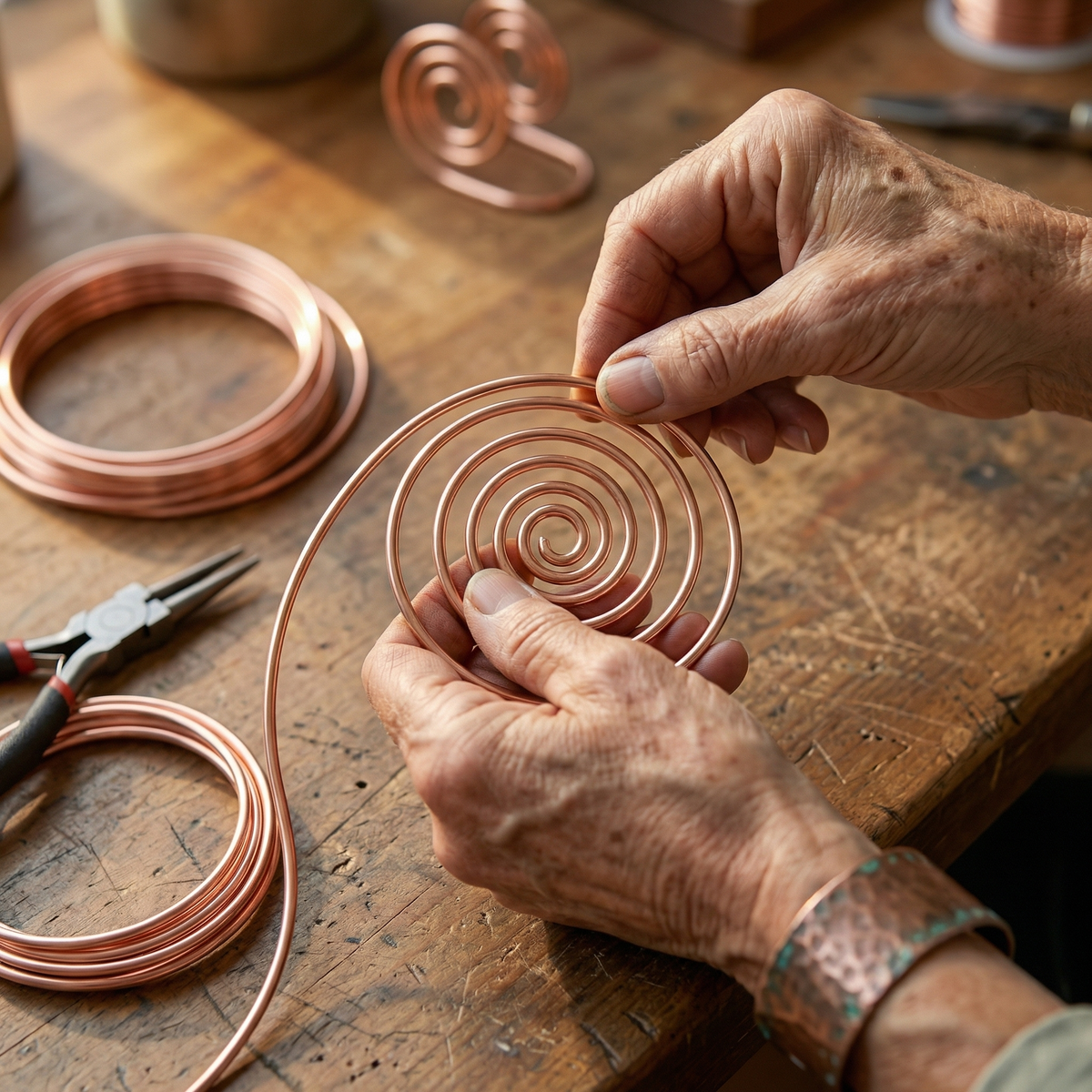 Harris' Flow Copper Hand Spiral
