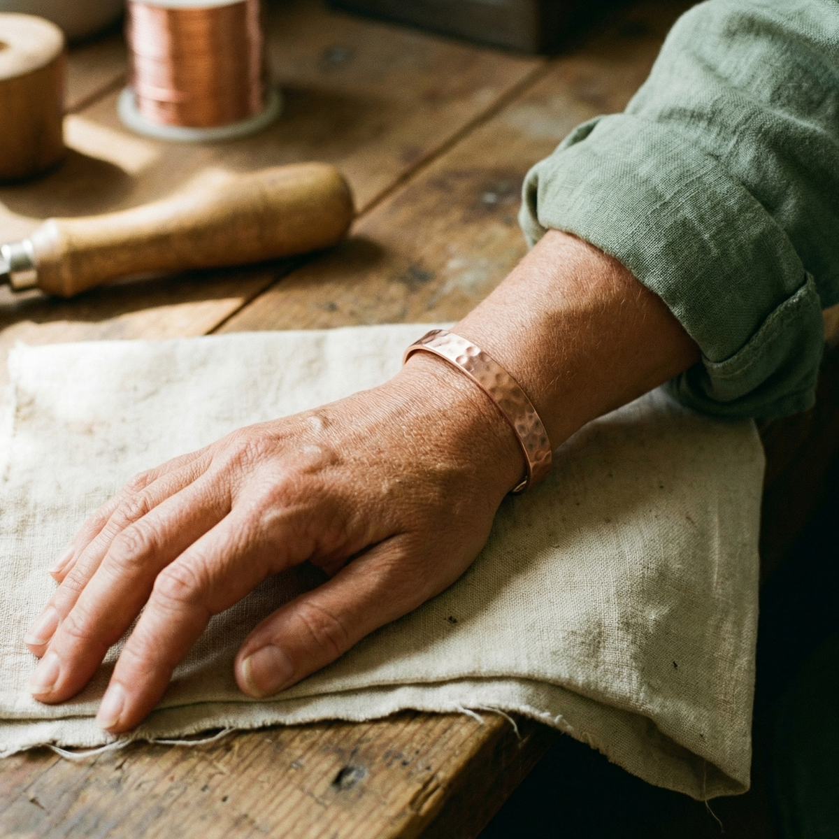 Harris' Lodestone Copper Bracelet