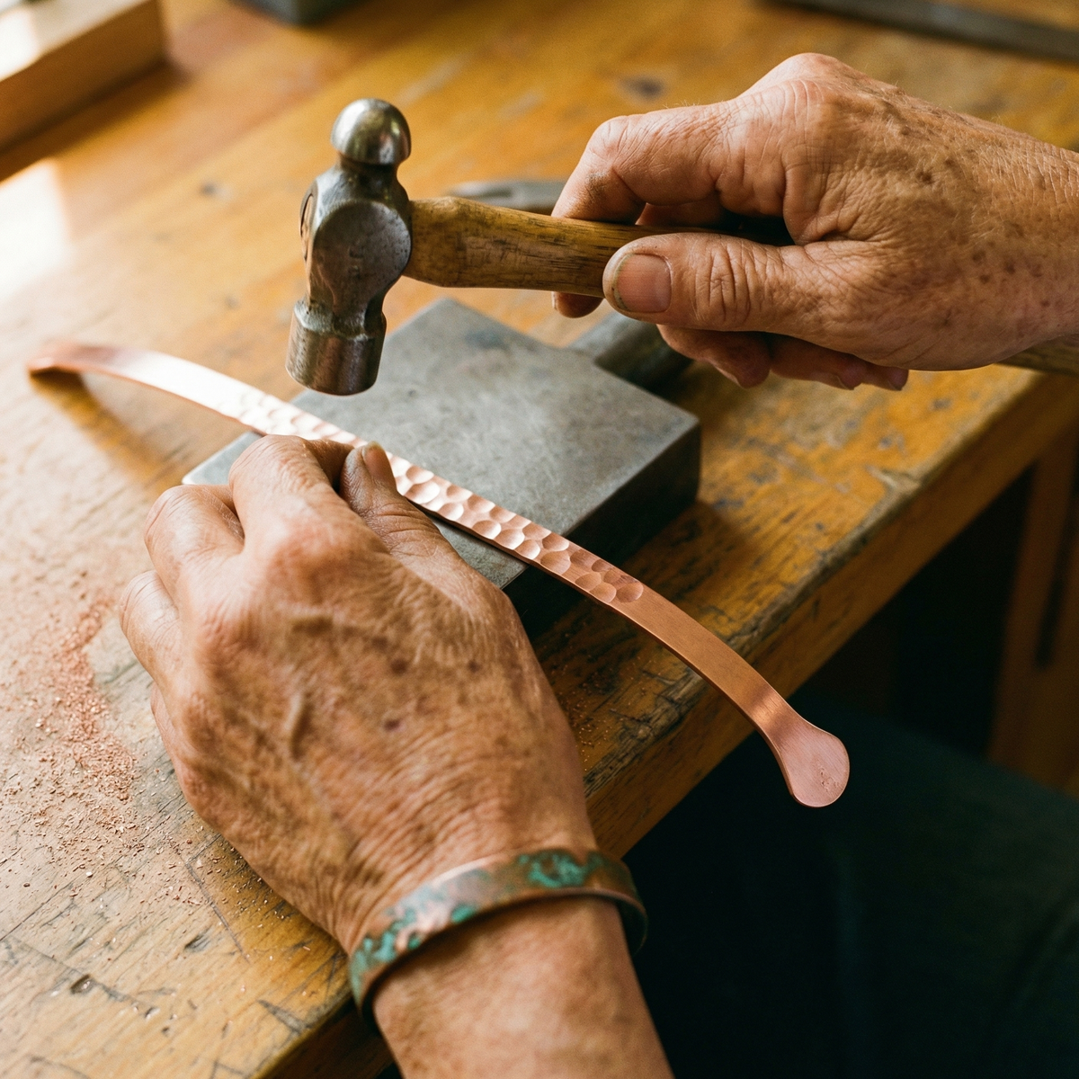 Harris' Lodestone Copper Bracelet