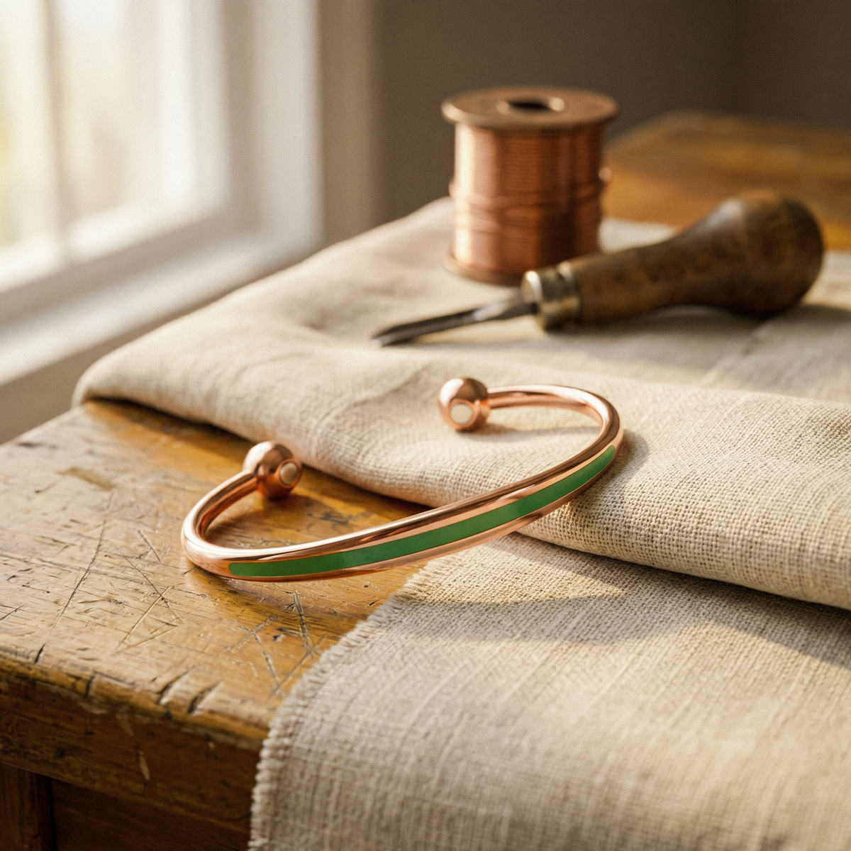 Harris' Jade Copper Bracelet
