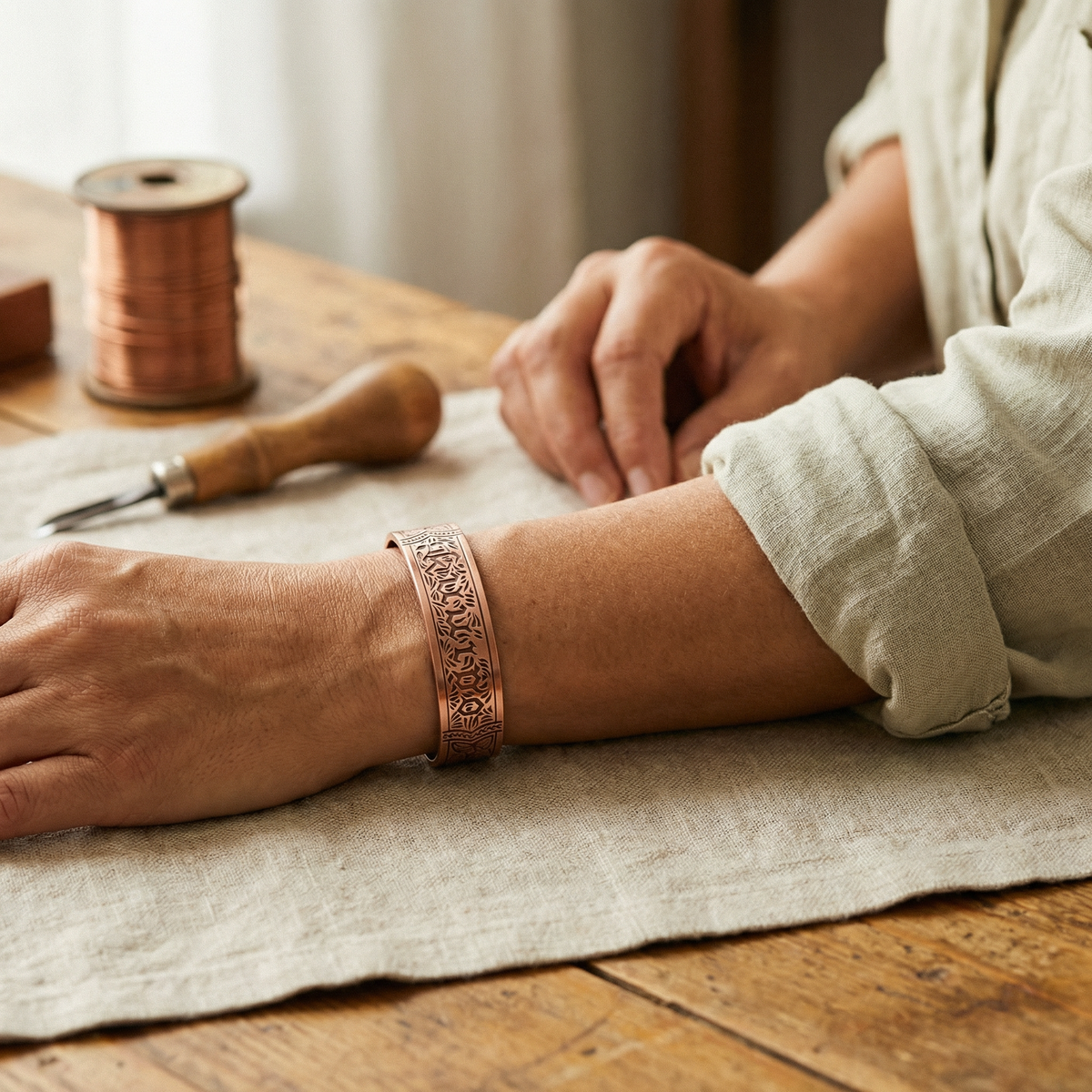 Harris' Drift Copper Bracelet