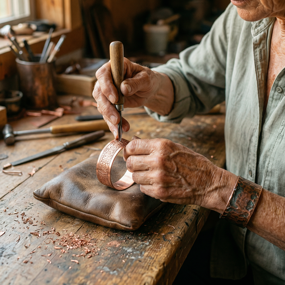 Harris' Drift Copper Bracelet