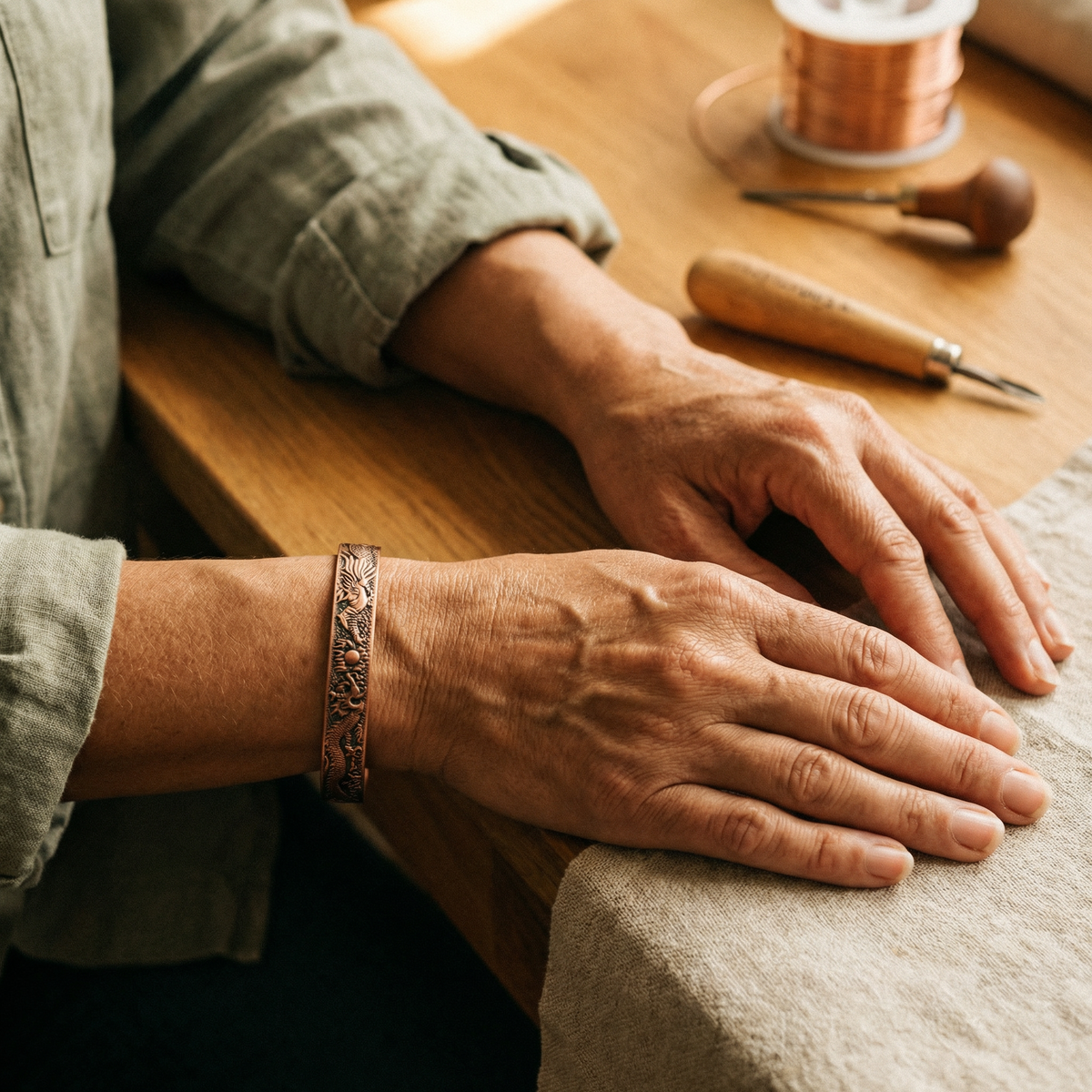 Harris' Loam Copper Bracelet