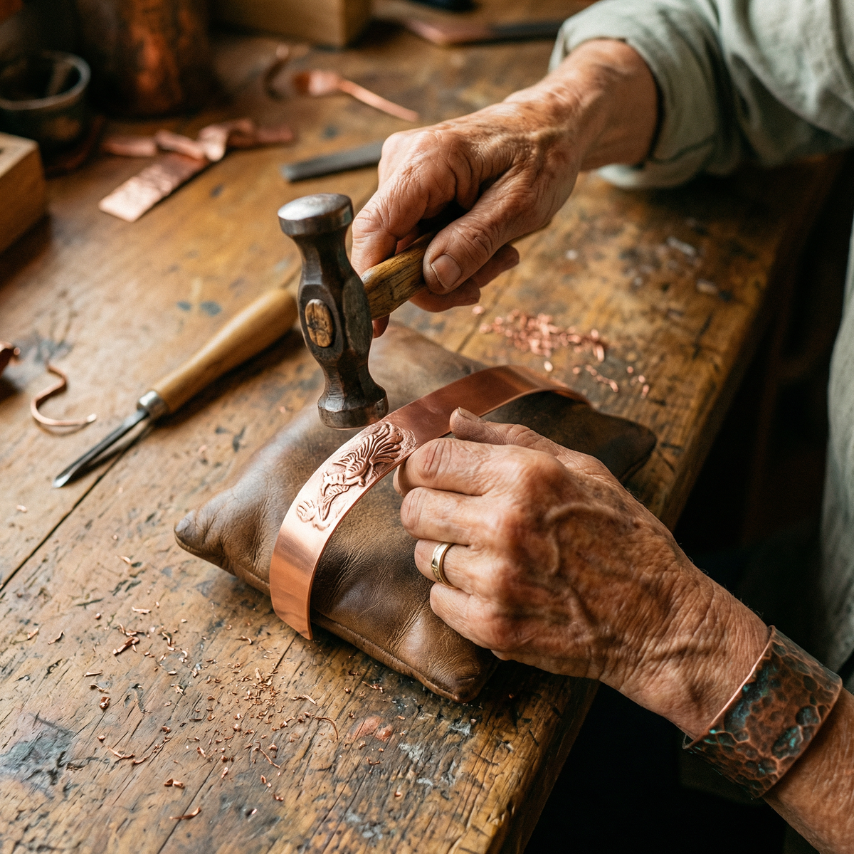 Harris' Loam Copper Bracelet