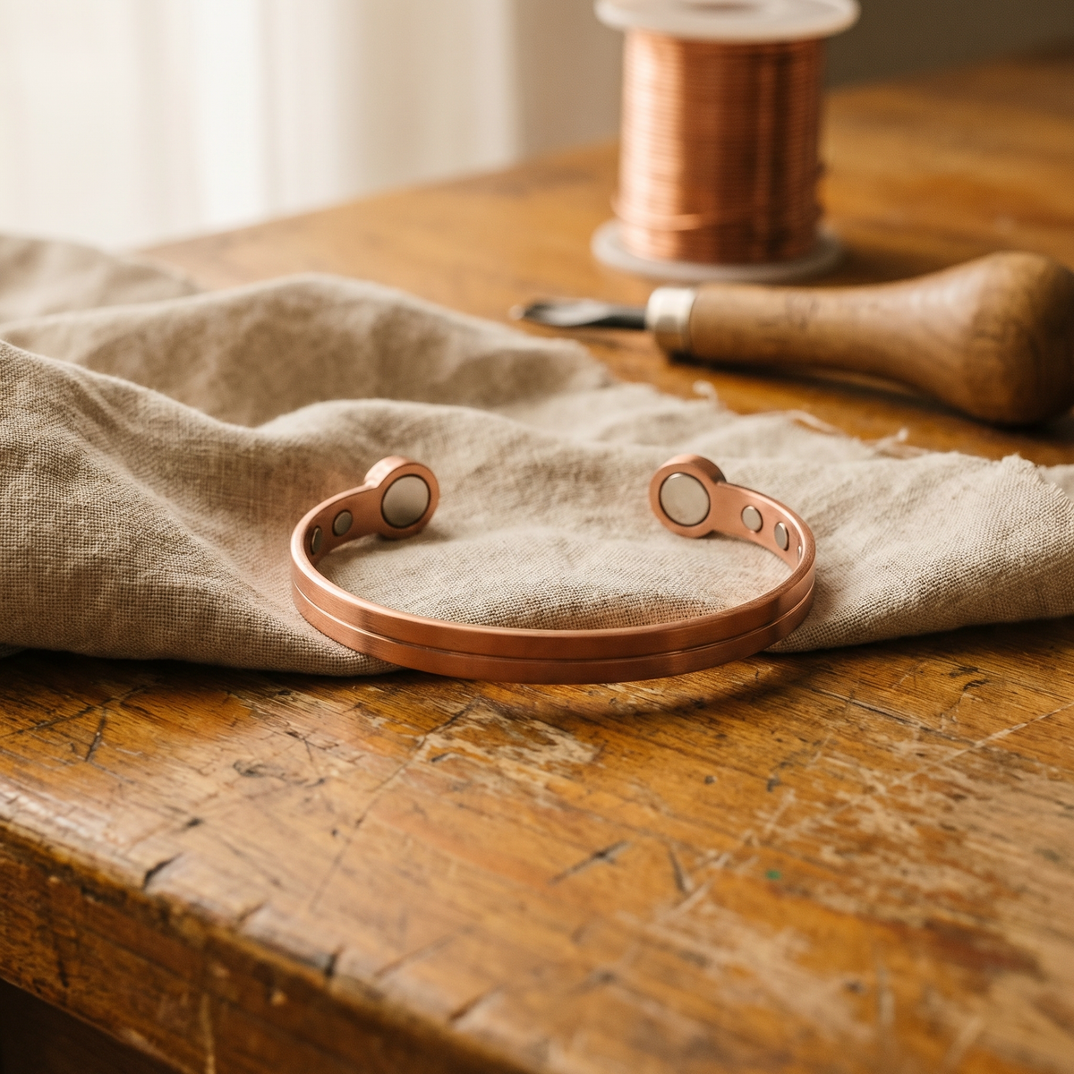 Harris' Wick Copper Bracelet