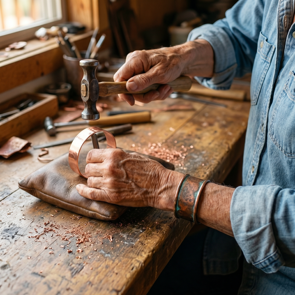 Harris' Wick Copper Bracelet