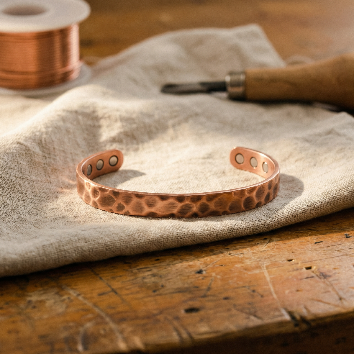Harris' Furrow Copper Bracelet