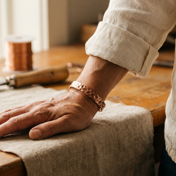 Harris' Furrow Copper Bracelet
