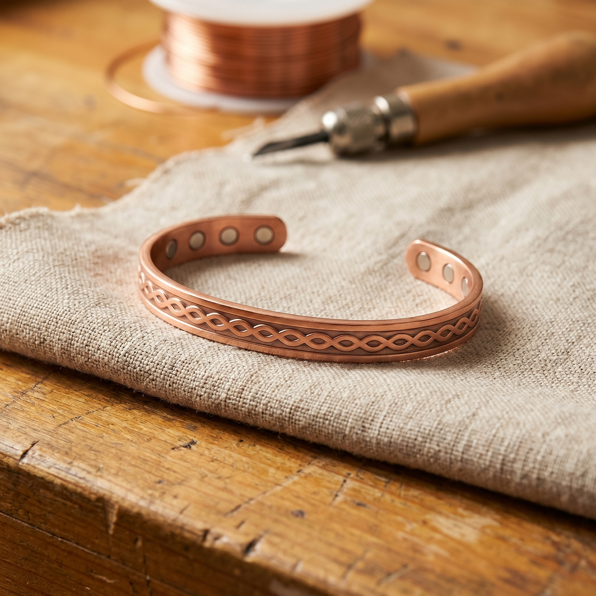 Harris' Current Copper Bracelet