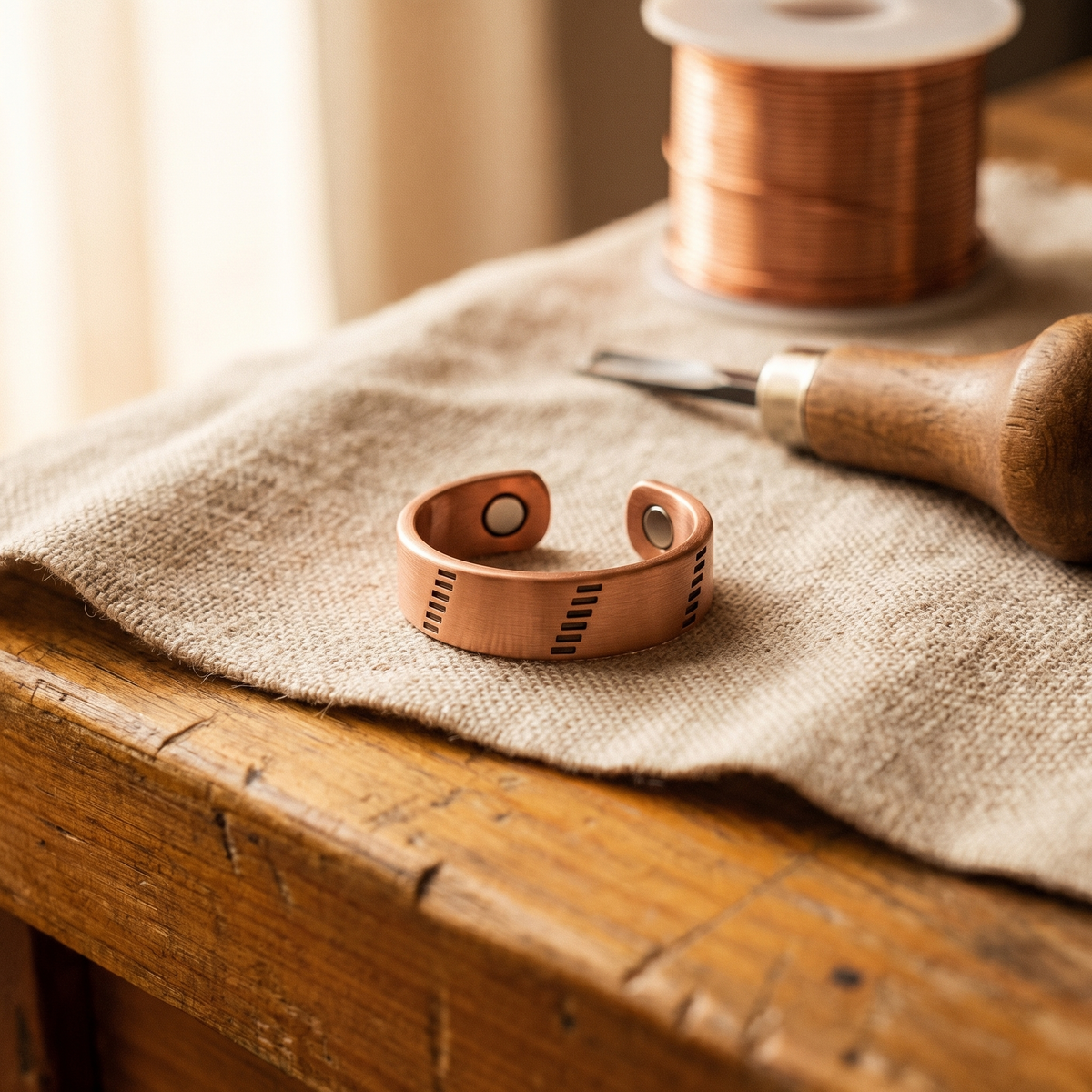 Harris' Hearth Copper Ring